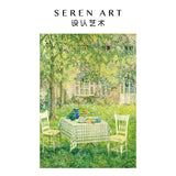 Dining Table in Green Serenity 绿意中的餐桌