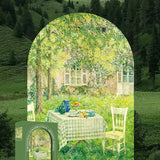 Dining Table in Green Serenity 绿意中的餐桌