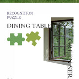 Dining Table in Green Serenity 绿意中的餐桌
