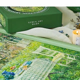 Dining Table in Green Serenity 绿意中的餐桌